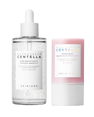 Skin1004 Madagascar Centella Poremizing Quick Clay Stick Mask And Tone Brightening Capsule 100Ml