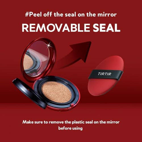 Tirtir Red Cushion Foundation 22C and Red Fixer