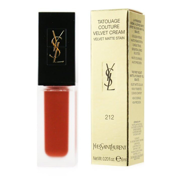 Yves Saint Laurent Tatouage Couture Velvet Cream Liquid 212 Rouge Rebel By Yves Saint 0.2 Oz