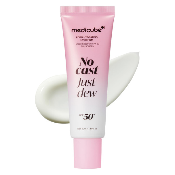 Medicube Sunscreen No Cast Just Dew Pdrn Hydrating Uv Sun Serum Spf