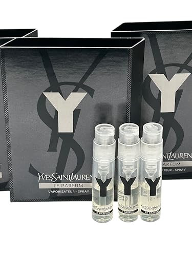 Yves Saint Laurent Ysl Y Le Parfum Men Sample Perfume Spray Trial Size Partially 1.2 Ml Set Of 3