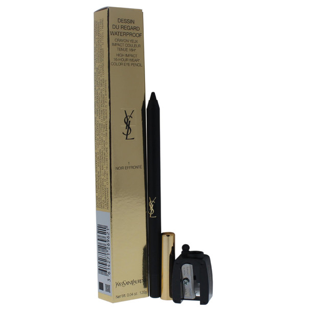 Yves Saint Laurent Dessin Du Regard Waterproof Eye Pencil No. 1 Noir Effronte 0.04 Ounce