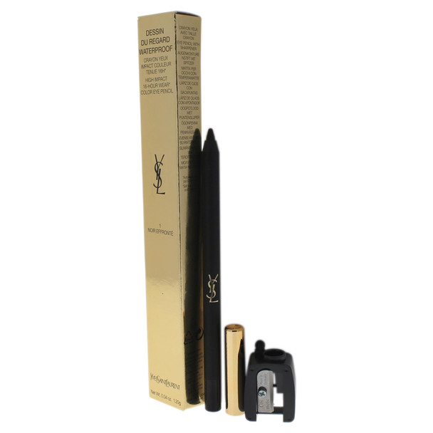 Yves Saint Laurent Dessin Du Regard Waterproof Eye Pencil No. 1 Noir Effronte 0.04 Ounce