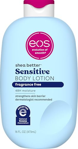 Eos Shea Better Sensitive Skin Body Lotion FragranceFree 48Hour Moisture Eczema Cream 16 Fl Oz