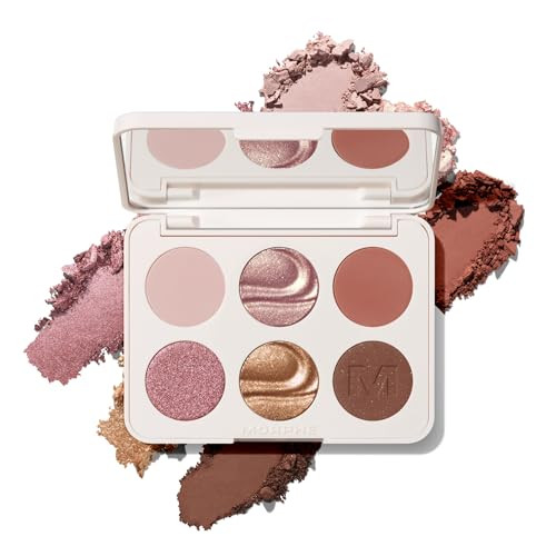Morphe Chromaplus 6Pan Eyeshadow Palette High Pigment Eye Makeup With Shimmer Matte 0.26 Oz