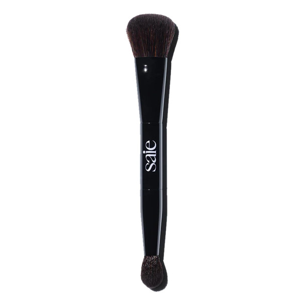 Saie The Double Brush Dual Ended Makeup Brush For Powder And Cream 1 Count