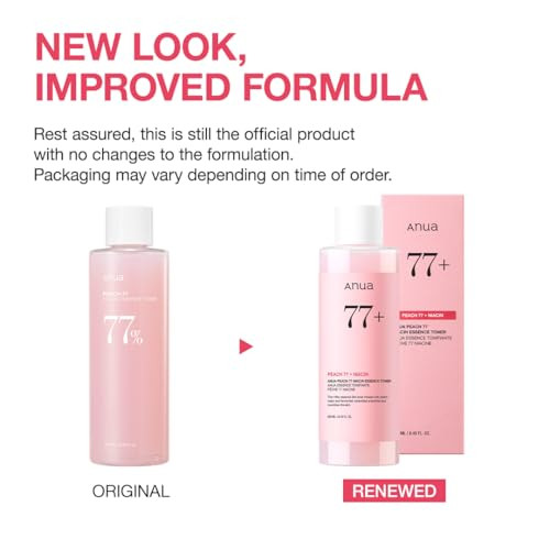 Anua Peach 77 Niacin Essence Toner Gentle Exfoliating and Radiant Facial Essence 8.45 Fl Oz