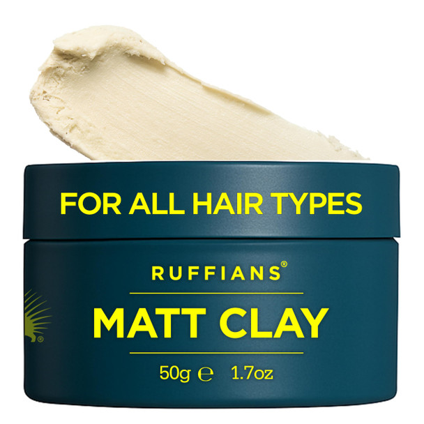 Ruffians Matte Hair Clay Fl / Strong Hold Matte Finish For All 1.7 Oz