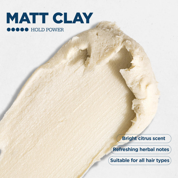 Ruffians Matte Hair Clay Fl / Strong Hold Matte Finish For All 1.7 Oz