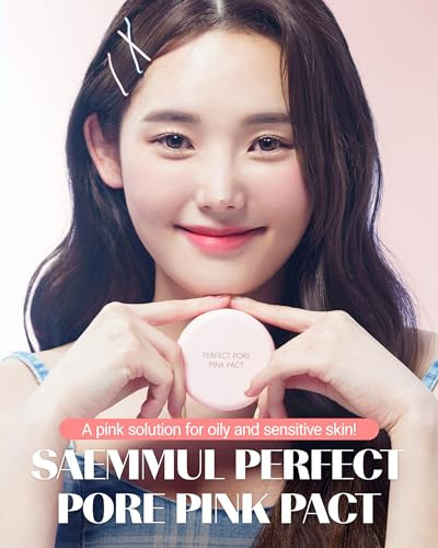 Thesaem Saemmul Perfect Pore Pink Pact Sebum Control Face Powder With 15% 0.37 Oz 2 Pack