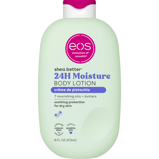 Eos Shea Better Body Lotion Cr Me De Pistachio 24Hour Moisture Skin 16 Fl Oz