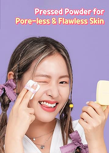 Colorgram Sebum Retouching Blur Pact + Milk Bling Heartlighter 02 Pink Heart Gram Sebum Retouching Blur