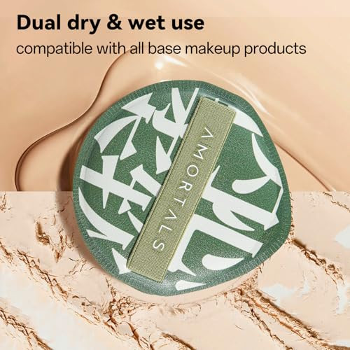 Uniqus Amortals Foundation Puff Set Teardrop Makeup s With Case NonLatex Material 2Pcs