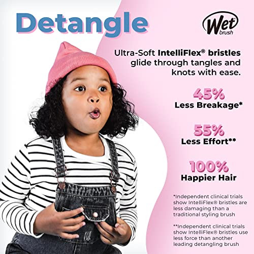 Wet Brush Original Detangler Hair Brush Tie Dye Blush UltraSoft Intelliflex Bristles Detangling
