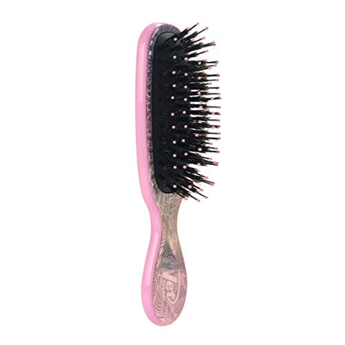 Wet Brush Mini Shine Enhancer Detangler Detangling Knots Snagfree Shiny Smooth Hair Dry Detangling Sea Shells 1 Count