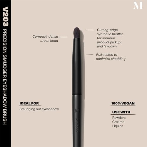 Morphe Vegan Bold Eyeshadow Brush Duo Vegan Makeup Brushes For Powder Cream 2 Count