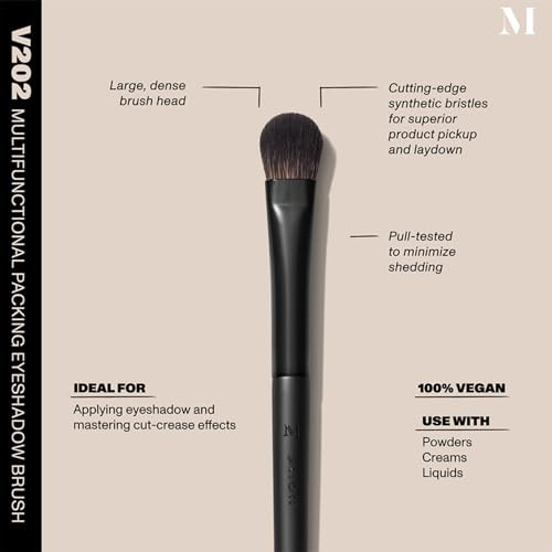 Morphe Vegan Bold Eyeshadow Brush Duo Vegan Makeup Brushes For Powder Cream 2 Count