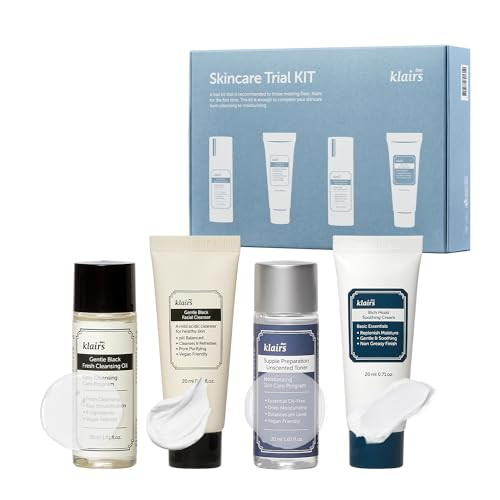 Dearklairs Skincare Travel Trial Kit Korean Mini Set With Cleansing Oil Foaming