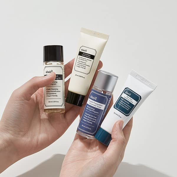 Dearklairs Skincare Travel Trial Kit Korean Mini Set With Cleansing Oil Foaming