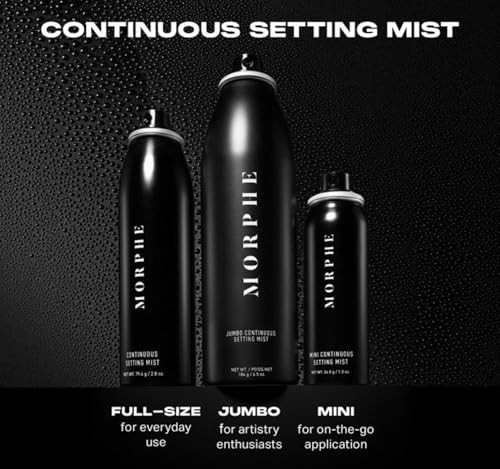 Morphe Jumbo Continuous Setting Spray For Makeup With A Radiant Finish + 6.5 Fl Oz