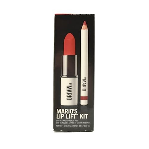 By Mario Makeup MarioS Lip Lift Kit Power Red: Ultra Suede Lipstick In