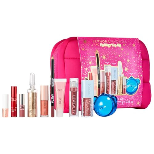 Sephora Holiday Lip Value Set: Lip Gloss Liner Oil and Treatment Collection 10Piece
