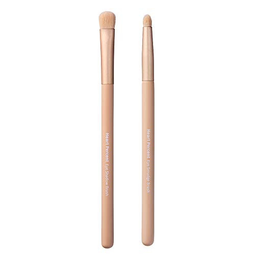 Heart Percent Eye Brush Duo Set Blending and Smudging Professional Makeup Tool
