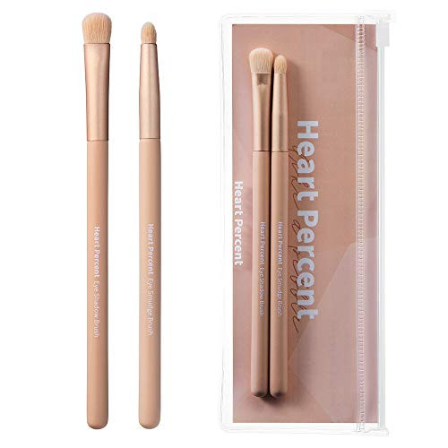 Heart Percent Eye Brush Duo Set Blending and Smudging Professional Makeup Tool