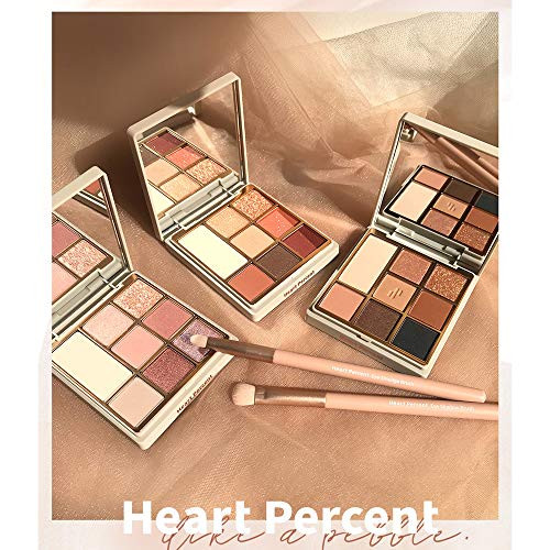 Heart Percent Eye Brush Duo Set Blending and Smudging Professional Makeup Tool