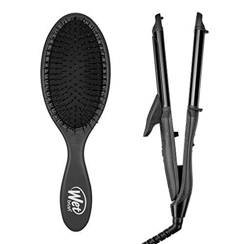 Wet Brush Original Detangler 2In1 Styling Iron Gunmetal Black