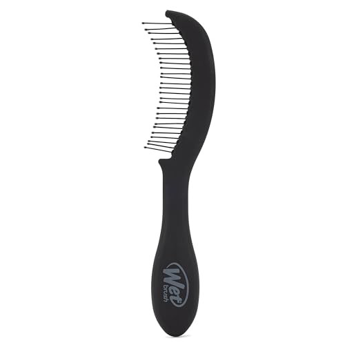 Wet Brush MenS Detangling Comb Black Wide Tooth Comb For Dry and Wet