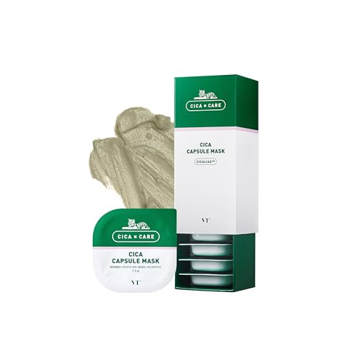 Vt Cosmetics Cica Capsule Mask Soothing Korean Facial Mask Centella Asiatica Extract Hyaluronic