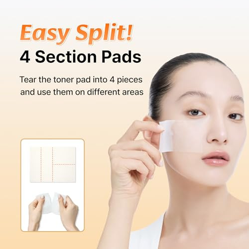 Dearklairs Freshly Juiced Vitamin C Toner Pads Korean Exfoliating and Brightening Facial 80 Count
