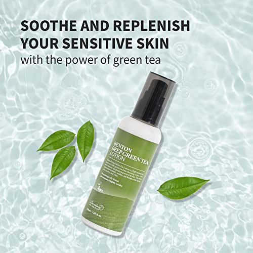 Benton Deep Green Tea Face Moisturizer Hydrating Korean Green Tea Face Lotion 4.05 Fl.Oz