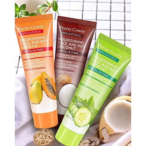 Inspired Capital L Pretty Cowry Exfoliating Peel Gel With Coconut/Papaya/Cucumber/Extract Face And Body Facial 100Ml