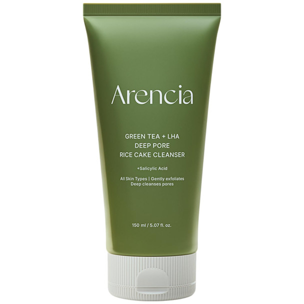 Arencia Salicylic Acid Green Tea + Lha Deep Pore Rice Cake Cleanser 5.07 Fl Oz