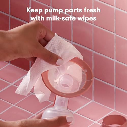 Frida Mom Breast Pump Wipes MultiSurface Cleaner Removes Breastmilk Residue Made With FoodGrade 40 Count