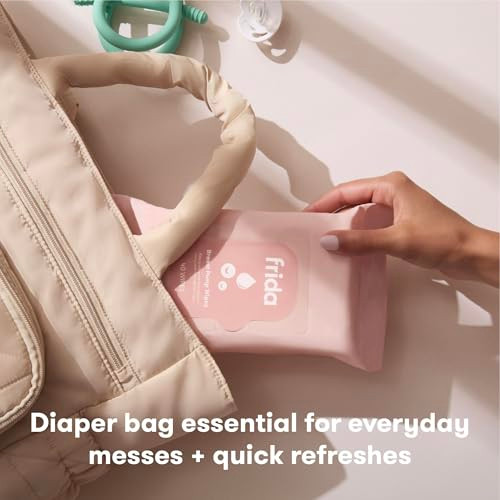 Frida Mom Breast Pump Wipes MultiSurface Cleaner Removes Breastmilk Residue Made With FoodGrade 40 Count