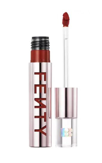 Fenty Beauty By Rihanna Fenty Icon Velvet Liquid Lipstick Fiyaproof 10 Maple Red 0.19 Oz 5.5 G
