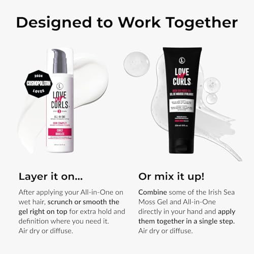 Love Ur Curls AllInOne Curl Cream Styler For Curly Hair And Irish Sea Moss