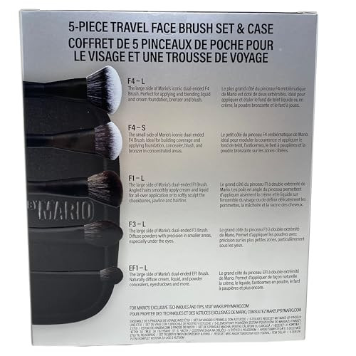 By Mario Makeup By Mario Mario S Essential Travel Face Brush Set With 5Piece