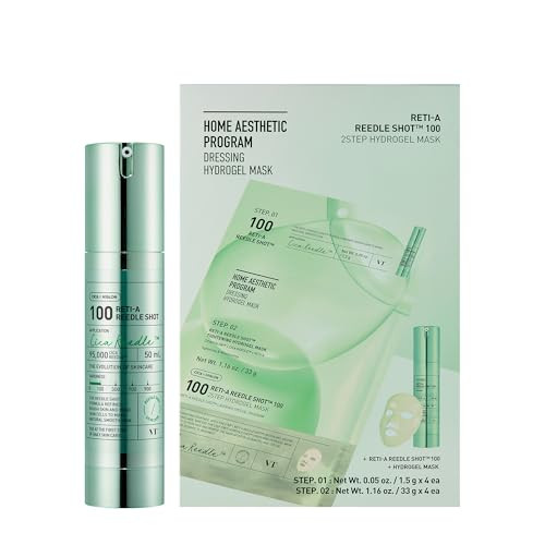 Vt Cosmetics RetiA Reedle Shot 100 1.69 Fl OzandRetiA Reedle Shot 100 2Step 4Pcs