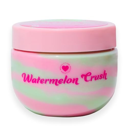 Revolution Beauty London I Heart Revolution Watermelon Crush Swirl Body Cream Hydrating and Nourishing 5.29 Fl Oz
