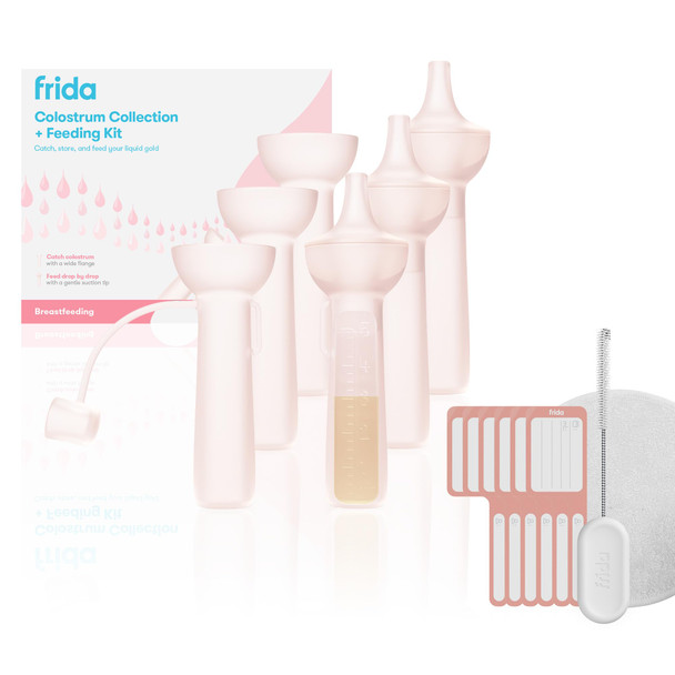 Frida Mom Colostrum Collection Kit Catch Store and Feed Breastmilk Includes 6 Colostrum 15Pc