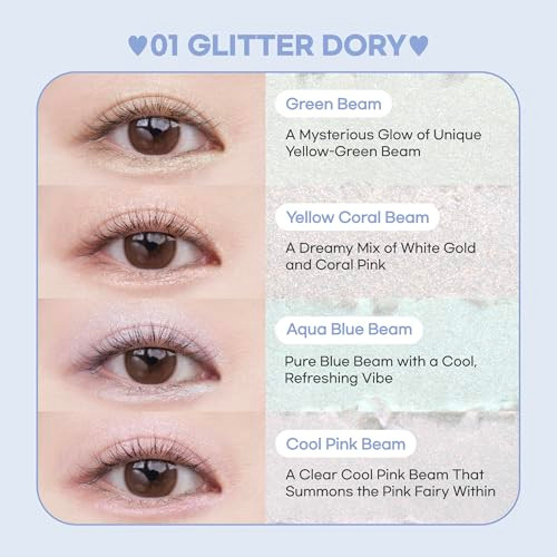 Colorgram Tintin Dory Eyeshadow Palette 01 Glitter Dory Gram Tintin Dory Eyeshadow