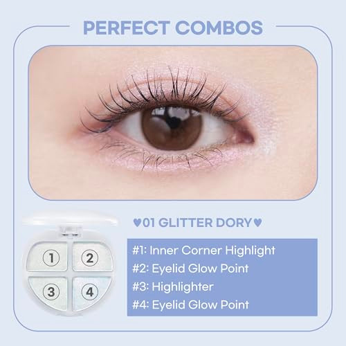 Colorgram Tintin Dory Eyeshadow Palette 01 Glitter Dory Gram Tintin Dory Eyeshadow