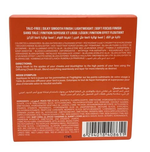 Huda Beauty Blush Filter Blurring Blushlighters Palette Toasty Peach / . Limited 0.26 Oz 7.5 G