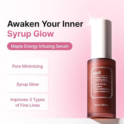 Dearklairs Maple Energy Infusing Serum Peptide + Squalane Serum For Dry TiredLooking 30Ml