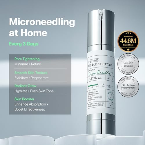 Vt Cosmetics Cica Reedle Shot 300 Essence and Korean Gingseng Vegan Pdrn 100 1.69Fl Oz