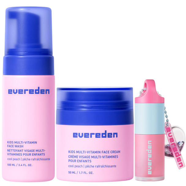 Evereden Happy Kids Skin and Lips Routine MultiVitamin Face Wash and Face